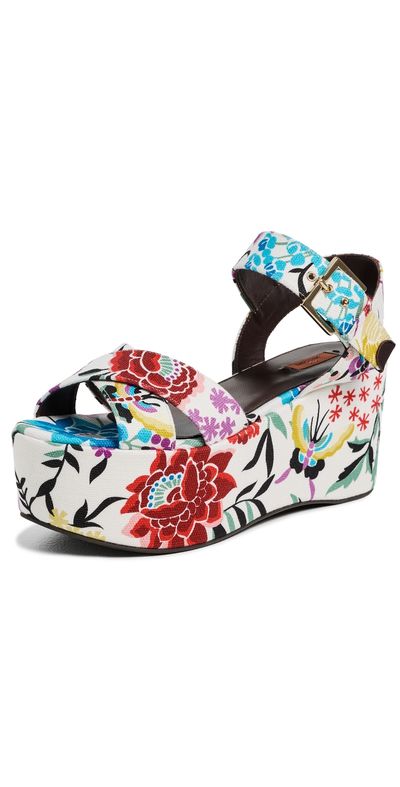 Missoni Missoni Julia Platform Sandals Julia Canvas Samoa Floral Print