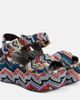 Missoni Missoni Julia Raschel lamÃ© platform sandals - 1