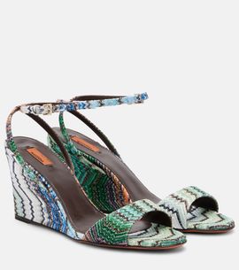 Missoni Missoni Julia Zigzag lamÃ© wedges
