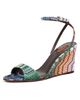 Missoni Missoni Julie Sandals Raschel Metallic Wave Evening Blue - 1