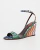 Missoni Missoni Julie Sandals Raschel Metallic Wave Evening Blue - 2