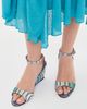 Missoni Missoni Julie Sandals Raschel Metallic Wave Evening Blue - 3