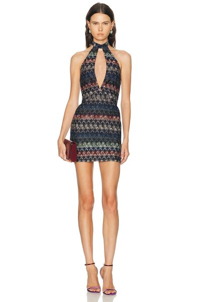 Missoni Missoni Keyhole Halter Mini Dress