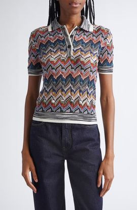 Missoni Missoni Knit Metallic Lace Polo