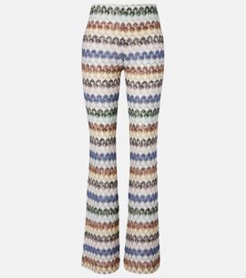 Missoni Missoni Knitted lamÃ© flared pants