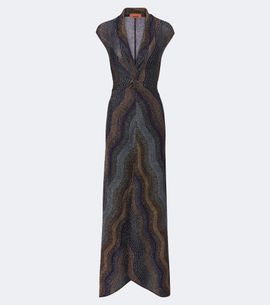Missoni Missoni Knitted lamé maxi dress