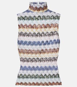 Missoni Missoni Knitted lamé tank top