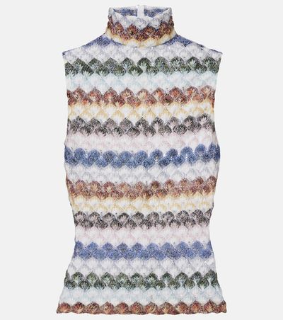 Missoni Missoni Knitted lamé tank top