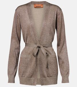Missoni Missoni Knitted lamÃ© wrap cardigan
