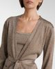 Missoni Missoni Knitted lamÃ© wrap cardigan - 3