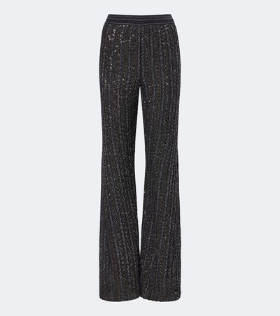Missoni Missoni Knitted sequined wide-leg pants