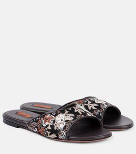 Missoni Missoni LamÃ© leather mules