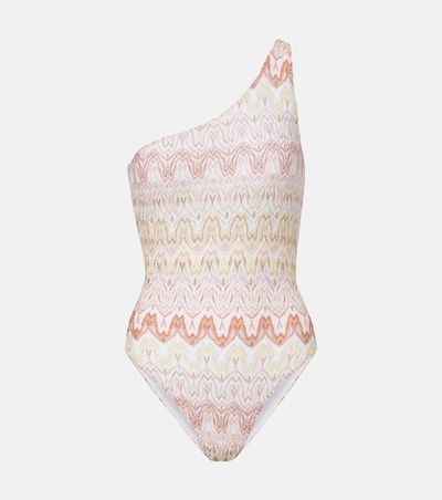 Missoni Missoni LamÃ© one-shoulder swimsuit
