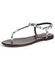 Missoni Missoni Leen Sandals Raschel Metallic Wave Evening Blue - 1