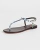 Missoni Missoni Leen Sandals Raschel Metallic Wave Evening Blue - 2