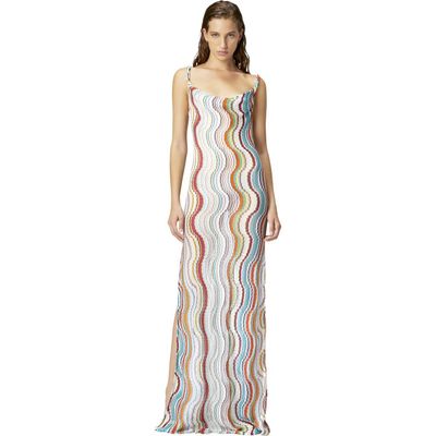 Missoni Missoni Long Cover-up Dress With Lamé Wave Motif