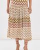 Missoni Missoni Long Skirt GOLD AND BEIGE ON WHITE BASE - 2