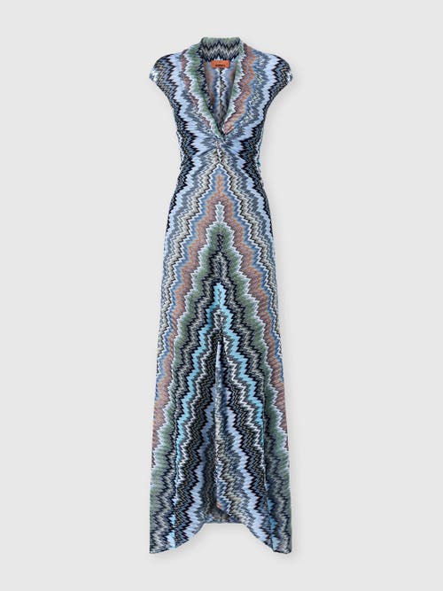 Missoni Missoni Long Viscose Dress With Knotted Neckline