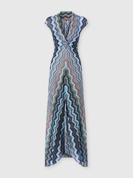 Missoni Missoni Long Viscose Dress With Knotted Neckline