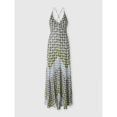 Missoni Missoni Long Viscose Lamé Dress With Crossed Straps