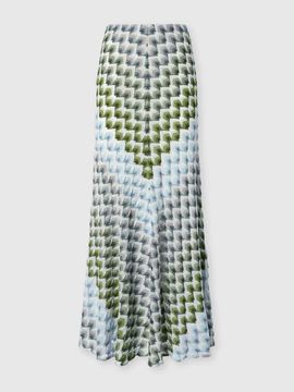 Missoni Missoni Long Viscose Lamé Skirt With Lace Motif