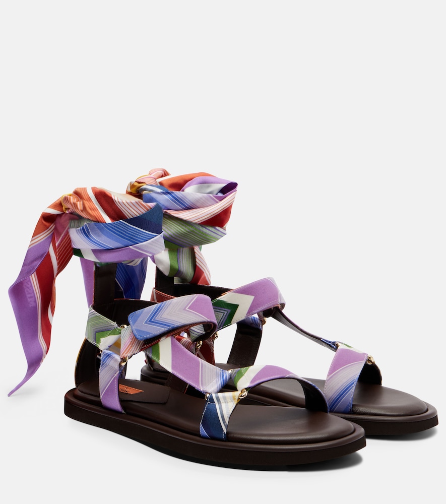 Missoni - Maud Chevron twill sandals display picture 3