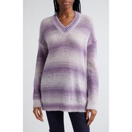 Missoni Missoni Metallic Gradient Stripe V-Neck Sweater
