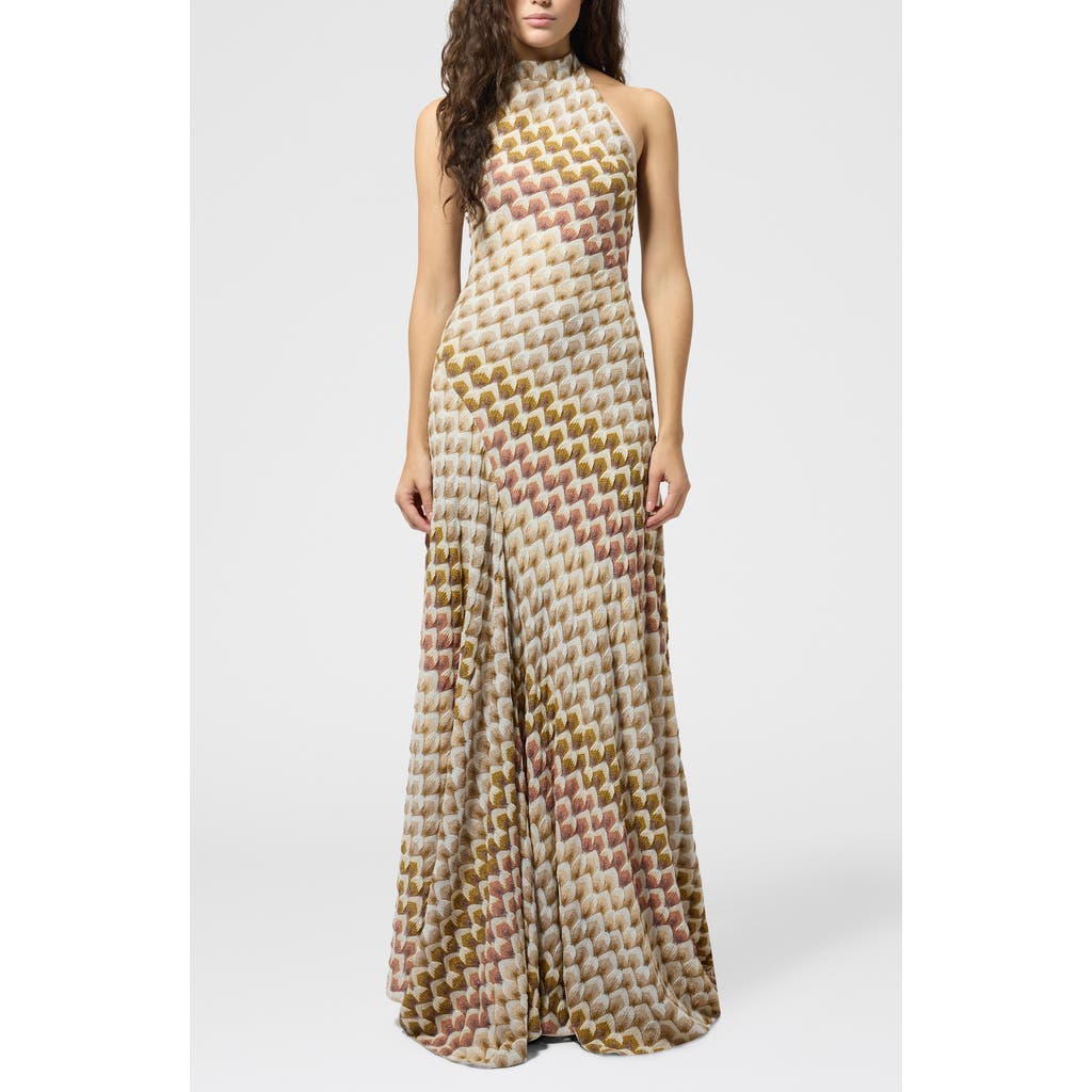 Missoni Missoni Metallic Halter Neck Sweater Gown