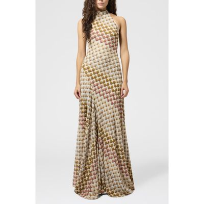 Missoni Missoni Metallic Halter Neck Sweater Gown