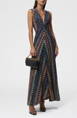 Missoni Missoni Metallic Sleeveless Maxi Dress
