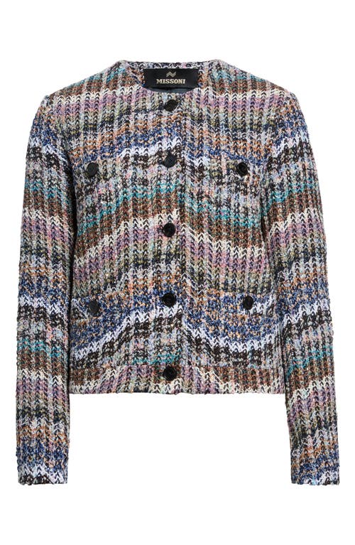 Missoni Missoni Metallic Stripe Herringbone Jacket