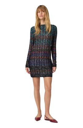Missoni Missoni Mini Dress With Chevron And Stripe Pattern