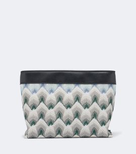 Missoni Missoni Mini leather-trimmed lamé pouch