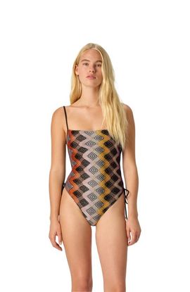 Missoni Missoni One-piece Swimsuit With Straight Neckline And Decorative Details