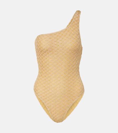 Missoni Missoni One-shoulder lamÃ© swimsuit