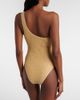 Missoni Missoni One-shoulder lamÃ© swimsuit - 3