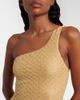 Missoni Missoni One-shoulder lamÃ© swimsuit - 4