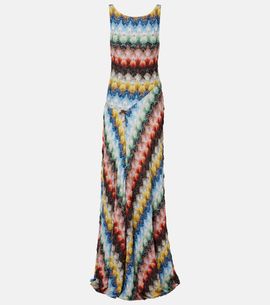 Missoni Missoni Open-back lamé maxi dress