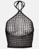 Missoni Missoni Open-knit halterneck lamé crop top - 1