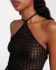 Missoni Missoni Open-knit halterneck lamé crop top - 3