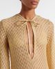Missoni Missoni Open-knit tie-neck lamé kaftan - 4