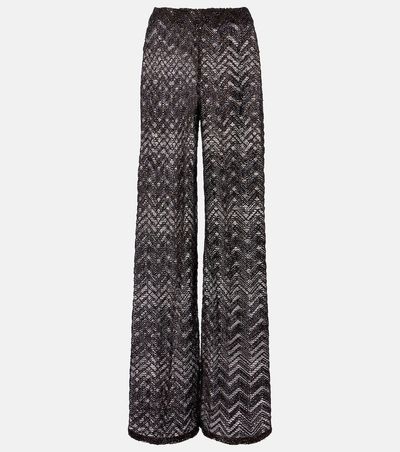 Missoni Missoni Open-knit wide-leg pants