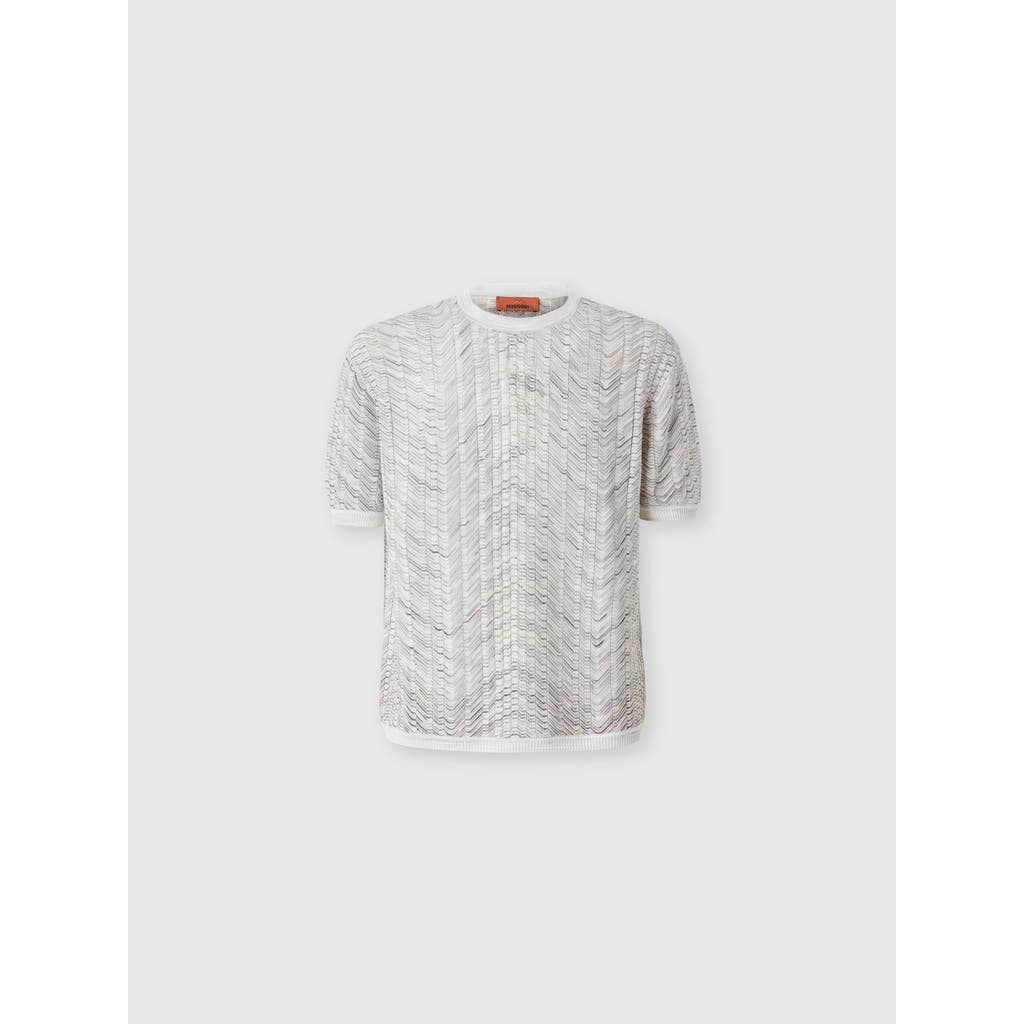 Missoni Missoni Openwork Knit Cotton And Viscose Polo Shirt