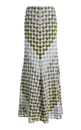 Missoni Missoni Printed Crepe de Chine Maxi Skirt