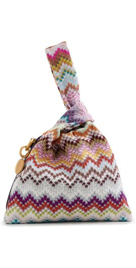 Missoni Missoni Raschel Zig Zag Knot Bag LUREX MULTICOLOR One