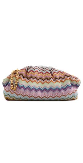Missoni Missoni Raschel Zig Zag Large Pouch LUREX MULTICOLOR One