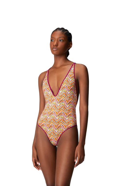 Missoni Missoni Reversible One-piece Swimsuit With Print And V-neck