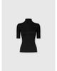 Missoni Missoni Ribbed Knit Top With High Neck And Short Sleeves - 1