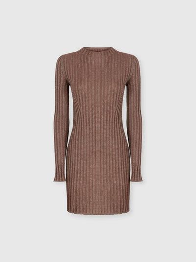 Missoni Missoni Ribbed Viscose Lamé Mini Dress