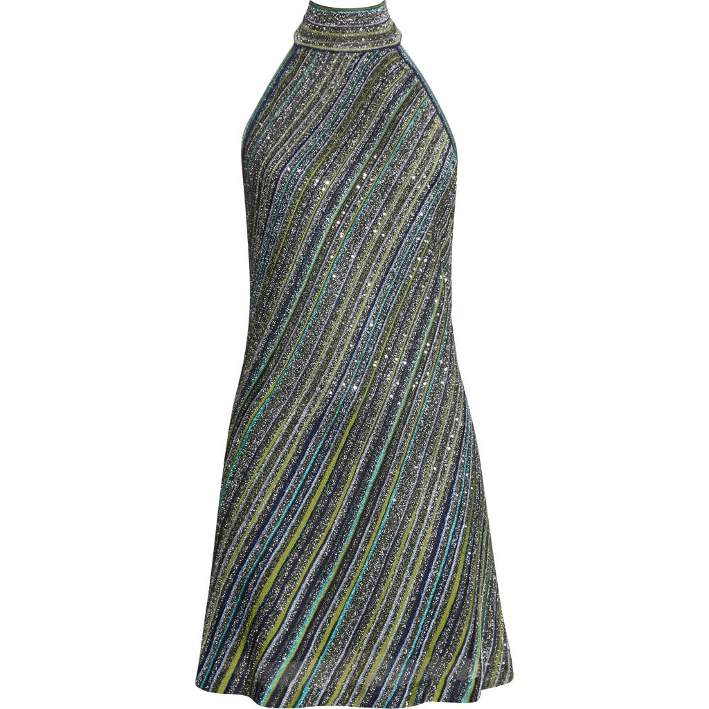 Missoni Missoni Sequin Embellished Halter Minidress